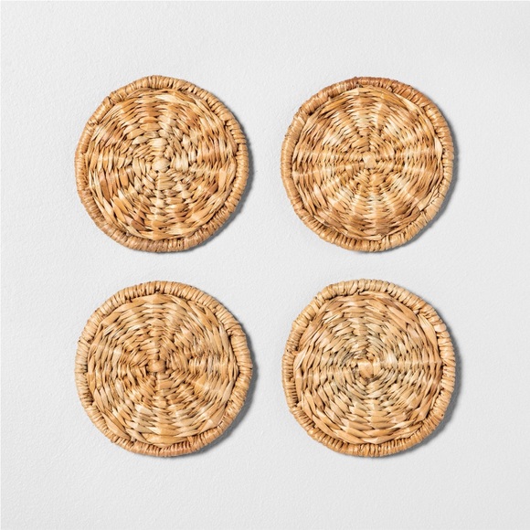 Hearth & Hand with Magnolia 4pk Woven Coaster Set NEW - Picture 1 of 3